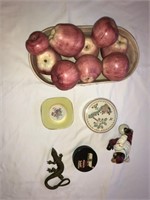 Ethan Allen Porcelain Apples/Basket