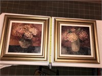 Hydrangea Study I & II Oil Paintings