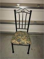 Upholstered Iron Chair