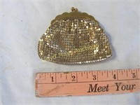 Whiting & Davis Vintage Lady's Makeup / Coin Purse