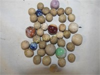 Antique Marbles - Clay / Stone / Glass