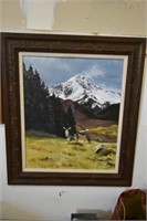 Framed Deer Print