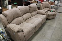 Microfiber Power Recline Sofa & Chair Set