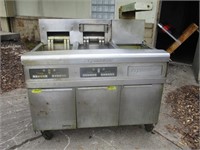 46" Two Bay Auto Left Fryer with Dump Station