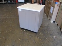 27"X27" Trash Storage Cabinet and Trash Can