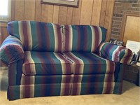 Stripe Upholstery Loveseat
 Match to Sofa #14
