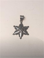 Sterling Silver Snowflake necklace charm