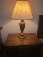 Deco style brass lamp