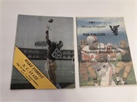 Vintage lot of football programs Wake Forest and