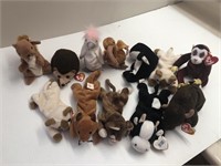 Lot of 12 beanie babies