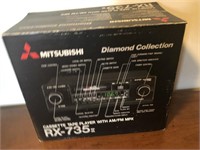 Vintage Mitsubishi RX 735 card radio tape player