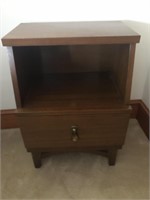 Vintage wooden Nightstand 1 drawer