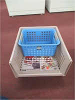 plastic basket storage crates