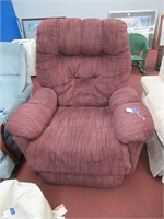 burgundy recliner chair