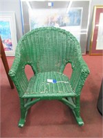 child size wicker rocking chair