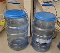 2 5 GAL SAFETY ICE BUCKETS WITH LID