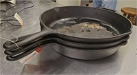 3 LODGE FRY PANS