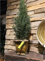 Artificial Tree in Planter Décor greenery foliage