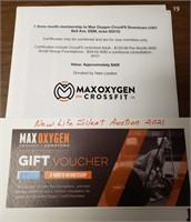 Basket 19-CrossFit Membership certificate