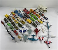 Lot of Vintage Hot Wheels Toy Cars Planes