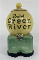 Antique Green River Soda Fountain Syrup Dispenser