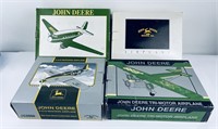 Lot of 4 John Deere Die Cast Airplane Banks