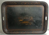 American Abolition 1860's Tole Painted Tray