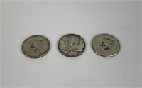 Lot of  3 Kennedy Silver Half Dollars