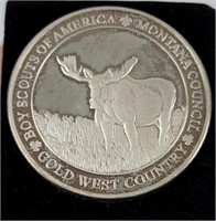 Silver Boy Scouts of America Montana Council Coin