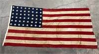Very Nice WW2 WWII Stained Field Used 48 Star Flag