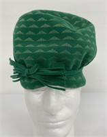 Vintage 1950's Christian Dior Green Ladies Hat