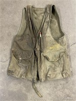 Vintage Filson Tin Cloth Vest US Forest Service