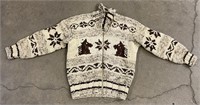 Vintage Cowichan Indian Wool Sweater