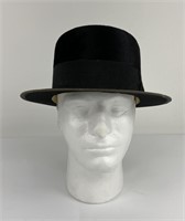 Antique 1920's Beaver Felt Homburg Hat