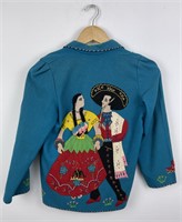 Vintage 1950's Mexican Souvenir Jacket Garcia