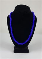 Hudson Bay Blue White Heart Trade Beads