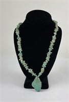 Navajo Turquoise Nugget and Cabochon Necklace