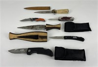 6 Knives African Phillipines Pocket Knives