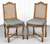 Continental Rococo Style Side Chairs