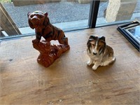 Tiger and Dog Figure