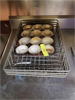 Muffin pan and bins lot