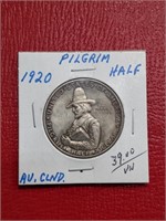 1920 Pilgrim Silver commemorative half dollar coin