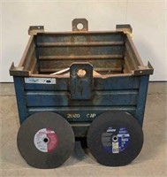 Metal Crate of Grinding Discs