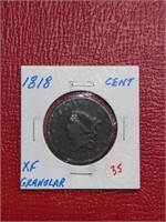 1818 Coronet Liberty Head Large Cent coin