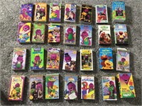 28 VINTAGE BARNEY VHS TAPES - NEAT GROUP