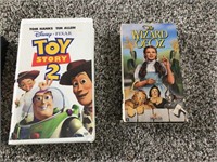 TOYSTORY 2 & WIZARD OF OZ VHS TAPES