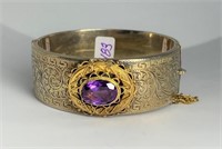 Birks sterling silver gold plated bangle bracelet