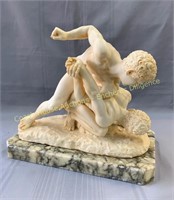 Marble sculpture signed rep. A. Giannelli 12 x 13"