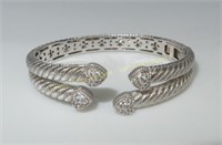 Judith Ripka sterling silver zirconia bracelet