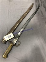 SWORD W/ METAL SHEATH, 28" OVERALL LENGTH